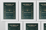 Gold Artdeco Design Certificate, a Flyer Template by Annora Studio (Thumbnail 6 of 6)