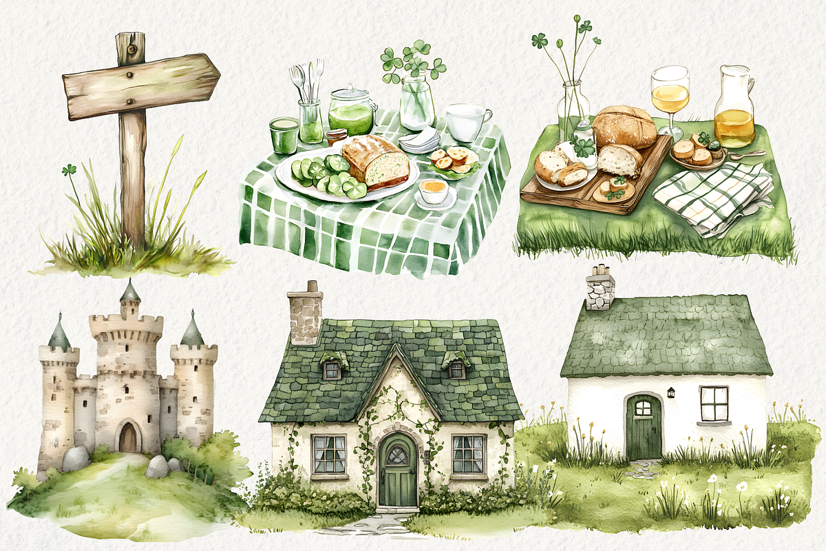 Cute St. Patrick's Day Clipart, an Illustration by NadiaTheronArt (Photo 3 of 5)