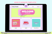 Bold Web Banners Templates, a Landing Page Template by Hell Yeah Designs (Thumbnail 1 of 6)