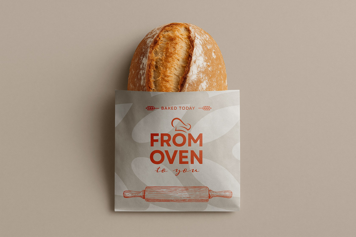 Bakery & Bread Packaging Mockups, a Packaging Mockup by dpi (Photo 2 of 16)