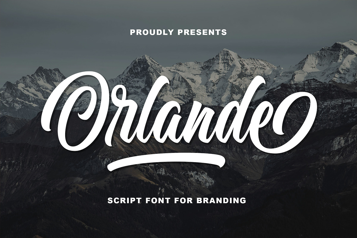 Orlande - Awesome for Branding, a Script Font by Blankids Studio (Photo 1 of 13)