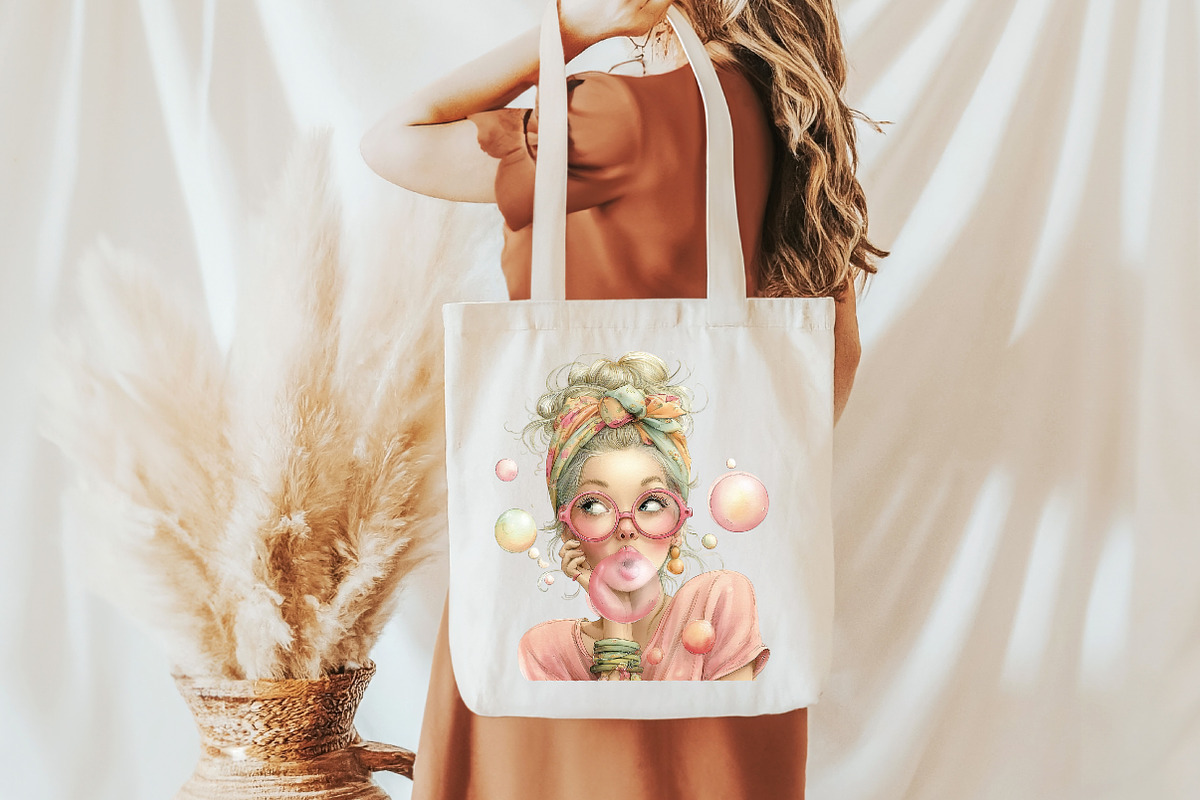Whimsical summer girl clipart, an Illustration by Designworld (Photo 7 of 7)
