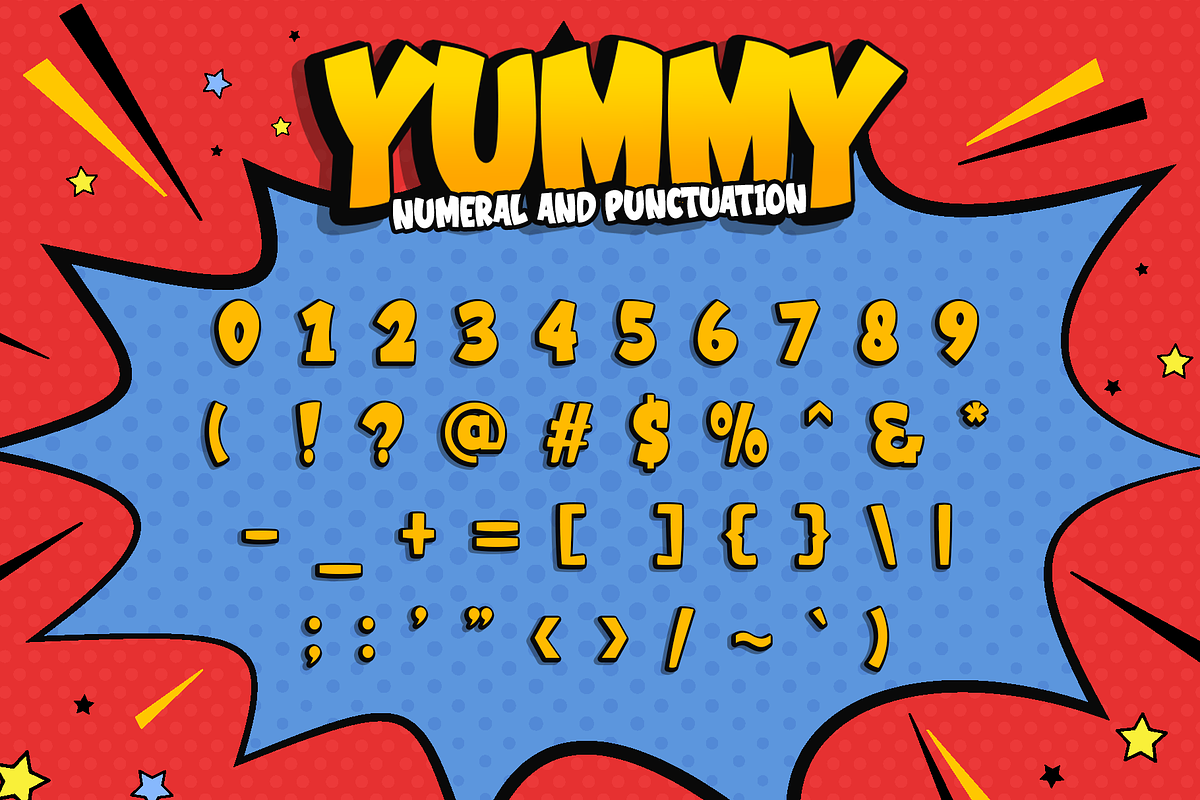 Yummy - Modern Kids Font, a Handwritten Font by overlaytemplates (Photo 5 of 6)