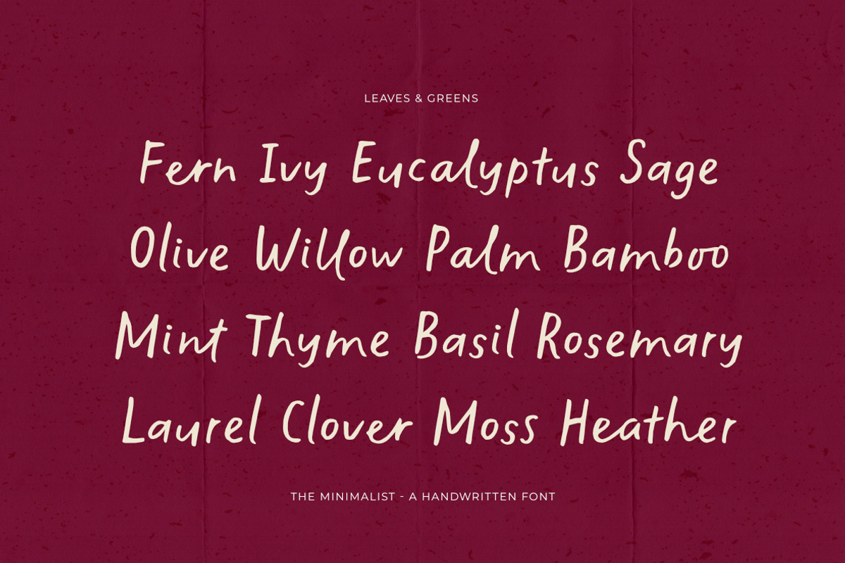 The Minimalist | Handwritten Font, a Handwritten Font by type peace (Photo 8 of 17)