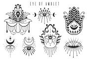 Eye of providence. Ink graphic set., a Decorative Illustration by Moonflora (Thumbnail 5 of 7)