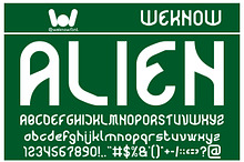 Alien font