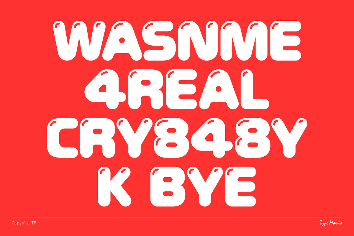 Capsule TM – Soft Modular Font, a Sans Serif Font by Type Mania (Photo 10 of 11)