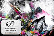 Cosmic Inkscapes: Dreamy Landscapes, a Background Graphic by NiiiNArt (Thumbnail 4 of 9)