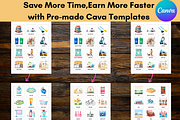 Editable Kids Daily Routine Cards, a Card Template by LA Design (Thumbnail 8 of 12)