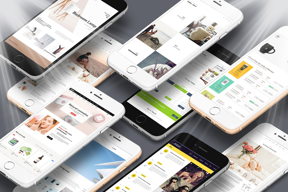 3D iPhone Presentation Mock-Up 03, an iPhone Mockup by Graphicsworld125 (Photo 3 of 9)