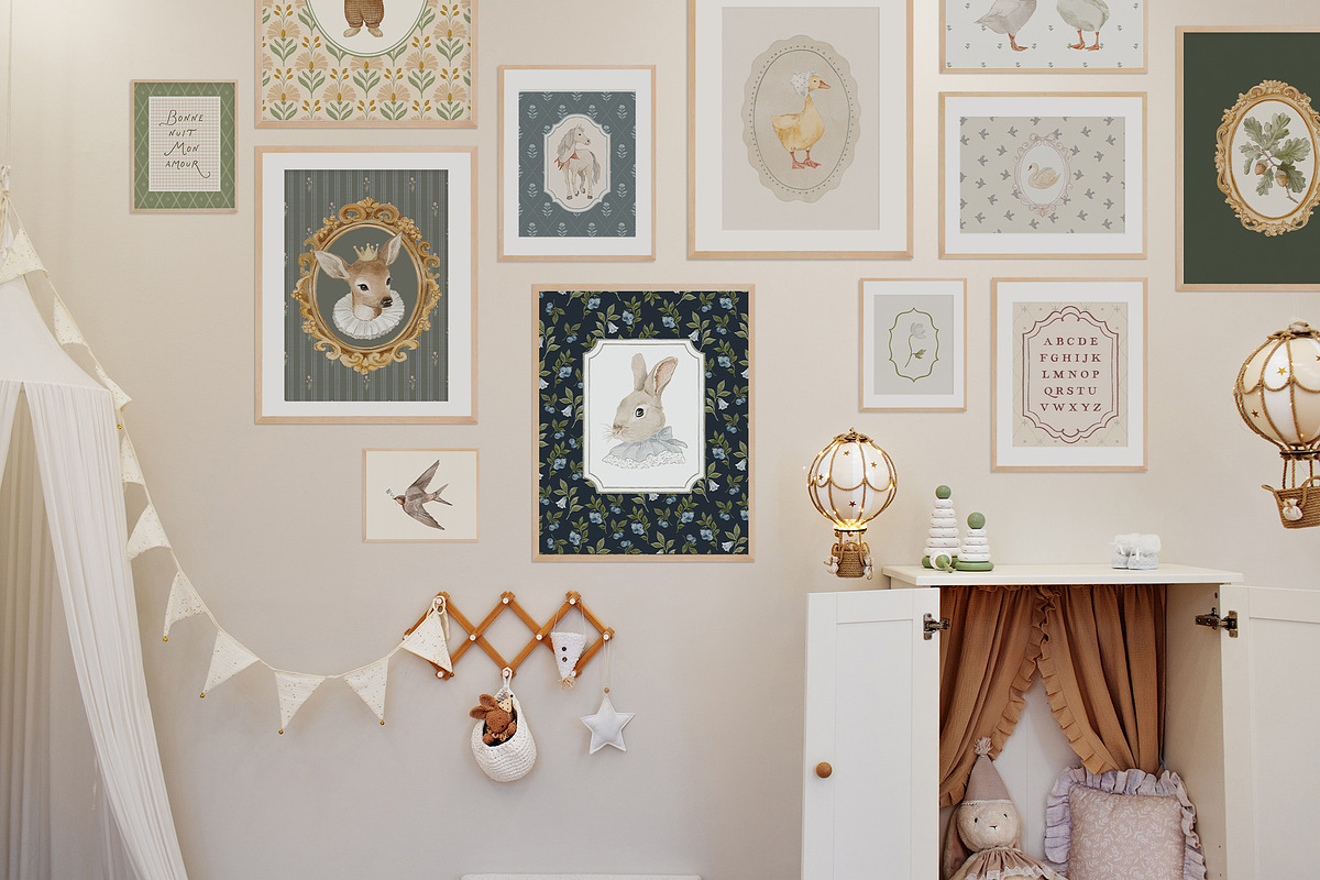 The Gentle Storybook Vintage Prints, a Background Graphic by Muse Artist (Photo 15 of 26)