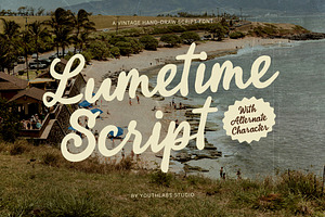 Lumetime - Vintage Rough Script Font, a Script Font by Youthlabs Studio