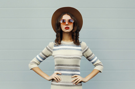 Stylish young woman posing in round, a Person Photo by Rohappy