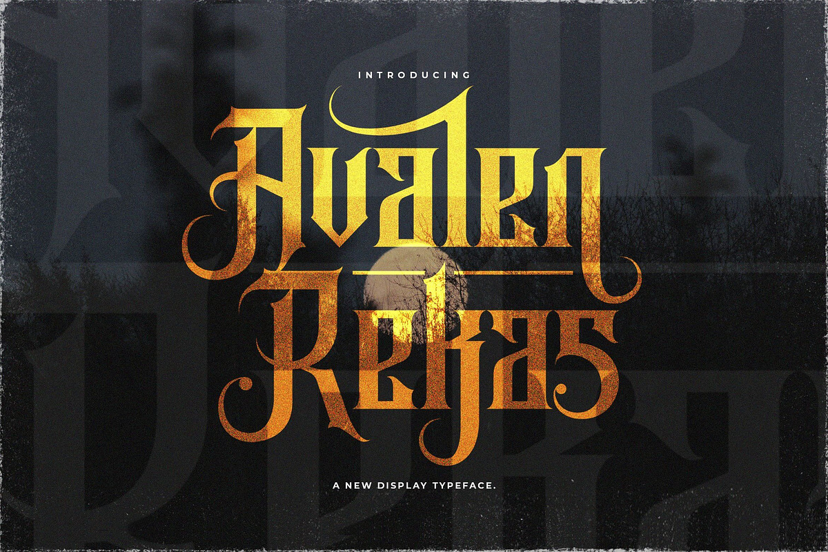 Avalen Rekas - Blackletter Font, a Blackletter Font by StringLabs (Photo 1 of 11)