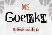 CS Goenka – Collage Font, a Sans Serif Font by Craft Supply Co. (Thumbnail 1 of 8)