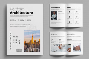 Architecture Portfolio Template, a Brochure Template by MightyDesign