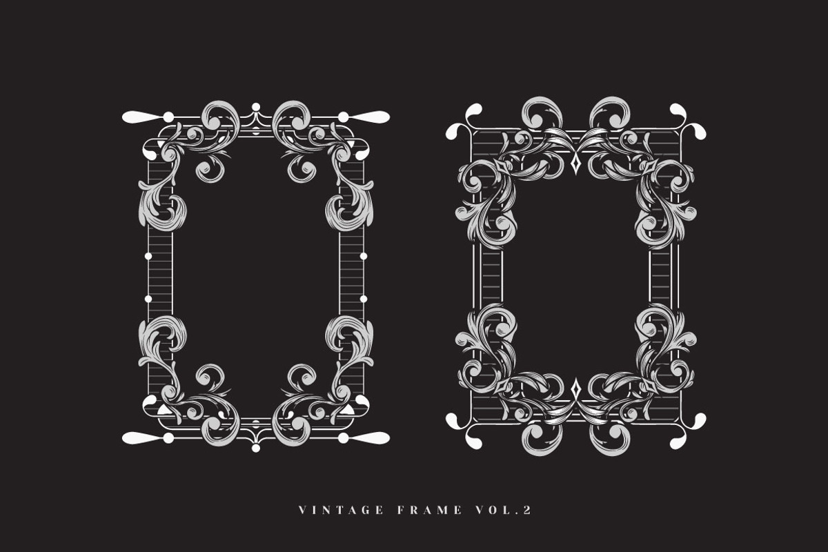 Frame Vintage Vol.2, an Object Graphic by Bewalrus Studio (Photo 4 of 6)