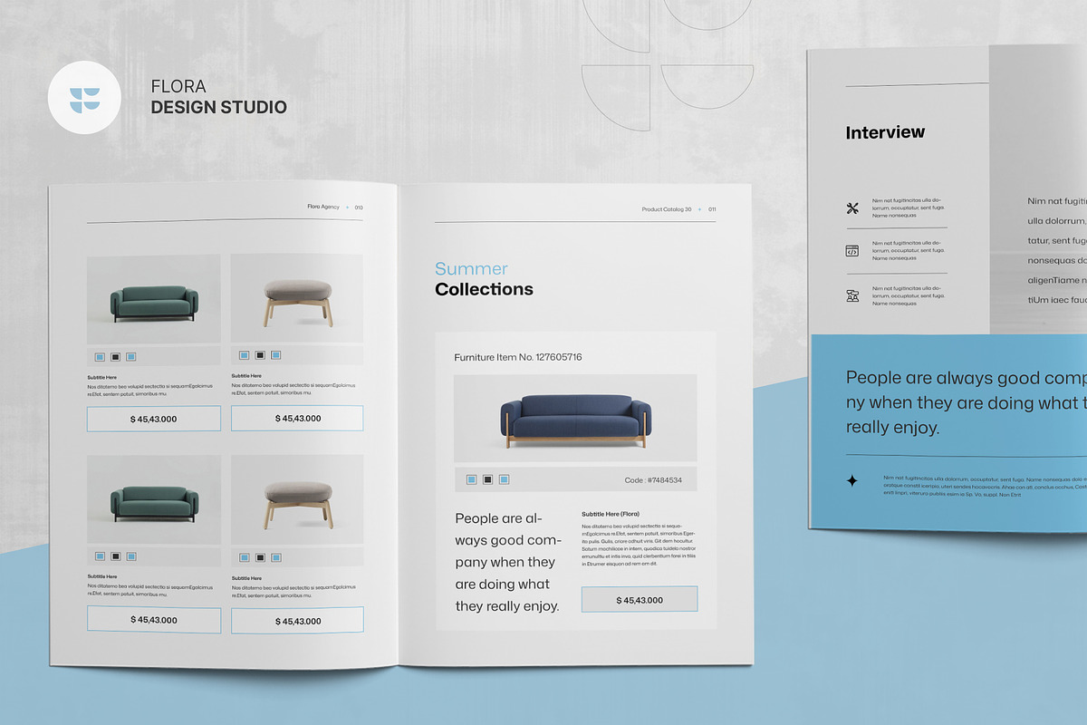 FLORA | Product Catalog Template, a Brochure Template by KreateTribe (Photo 8 of 10)