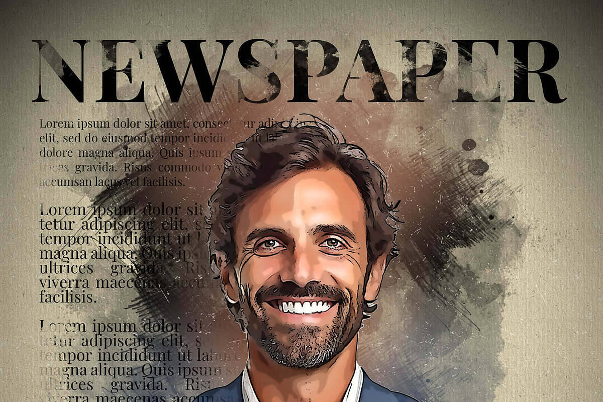 News Paper Mixed Media Art Effect, an Action Add-On by MRI STUDIO (Photo 10 of 43)