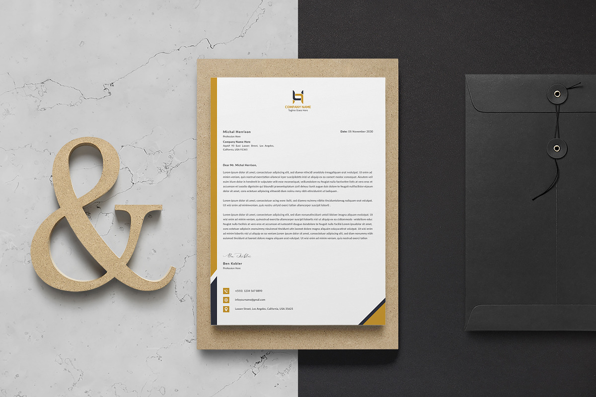 Letterhead, a Stationery Template by ResumeDevisers (Photo 6 of 6)