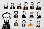 Hand drawn diverse faces, a Person Illustration by Huza Studio (Thumbnail 8 of 8)