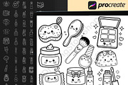 170 Kawaii Skincare Procreate Stamps, a Brush Add-On by DrawingStoryShop (Thumbnail 6 of 6)