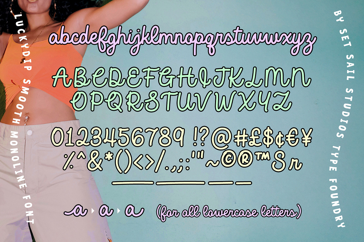 Luckydip Smooth Script Font, a Script Font by Sam Parrett (Photo 8 of 8)