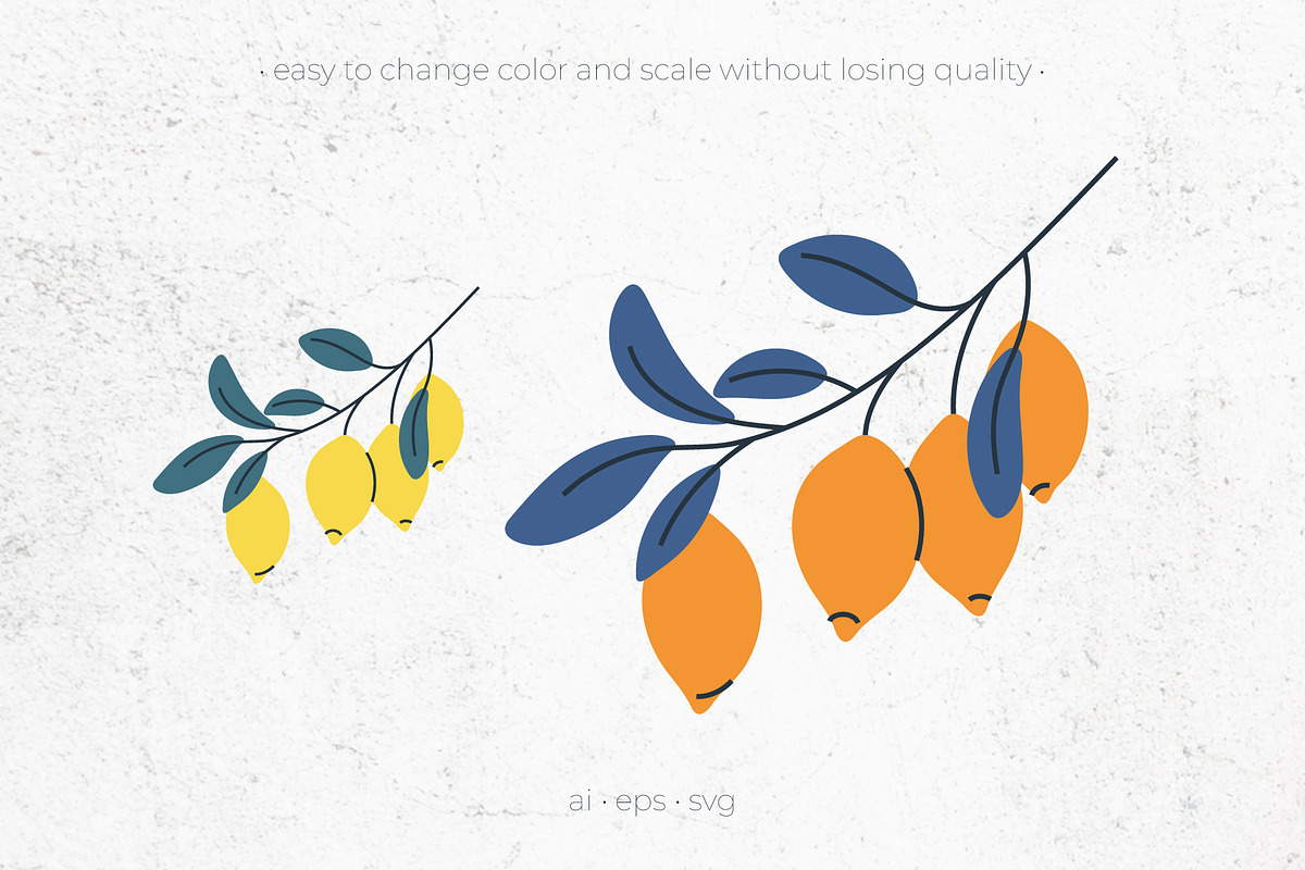 Lemon Cliparts, Frames & Patterns, a Decorative Illustration by Panna Limon Store (Photo 6 of 18)