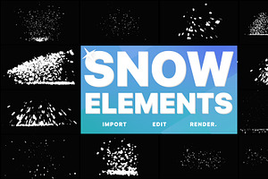 Christmas Snow Elements FCPX