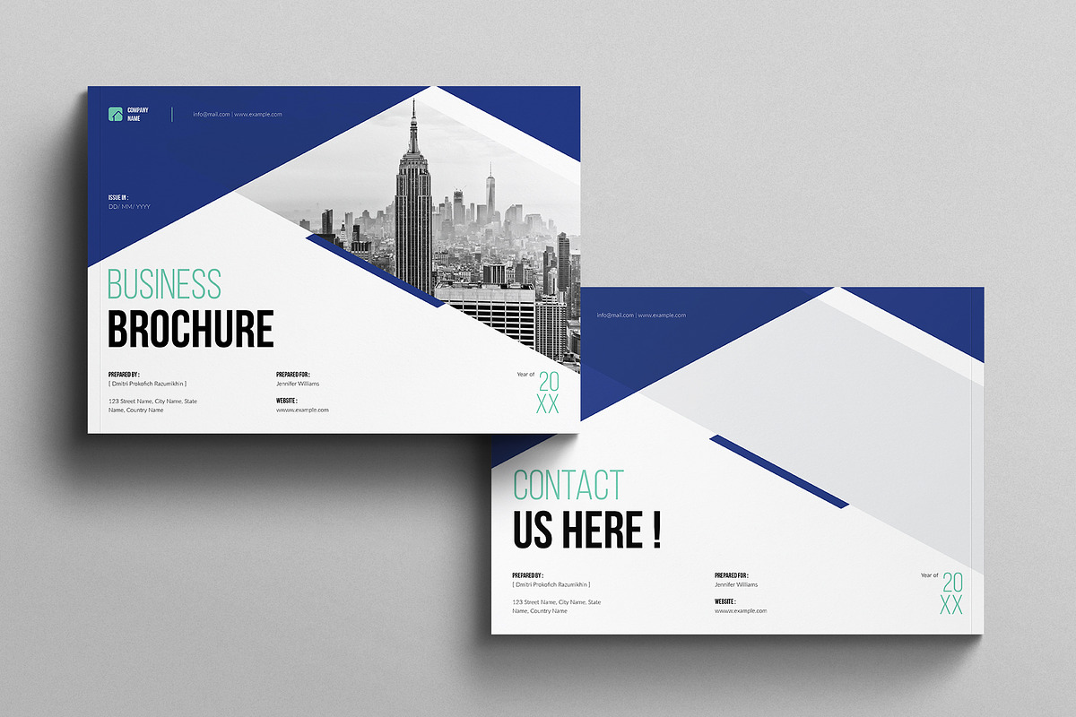 Business Brochure Template Landscape, a Brochure Template by E-Type (Photo 7 of 7)