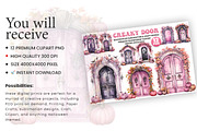 Watercolor Halloween Creaky Door PNG, a Seasonal Illustration by Creative Arslan (Thumbnail 3 of 7)