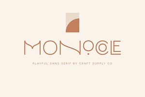 Monocole - Playful Sans Serif