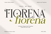 Fiorena, a Serif Font by Zafiratype (Thumbnail 1 of 15)