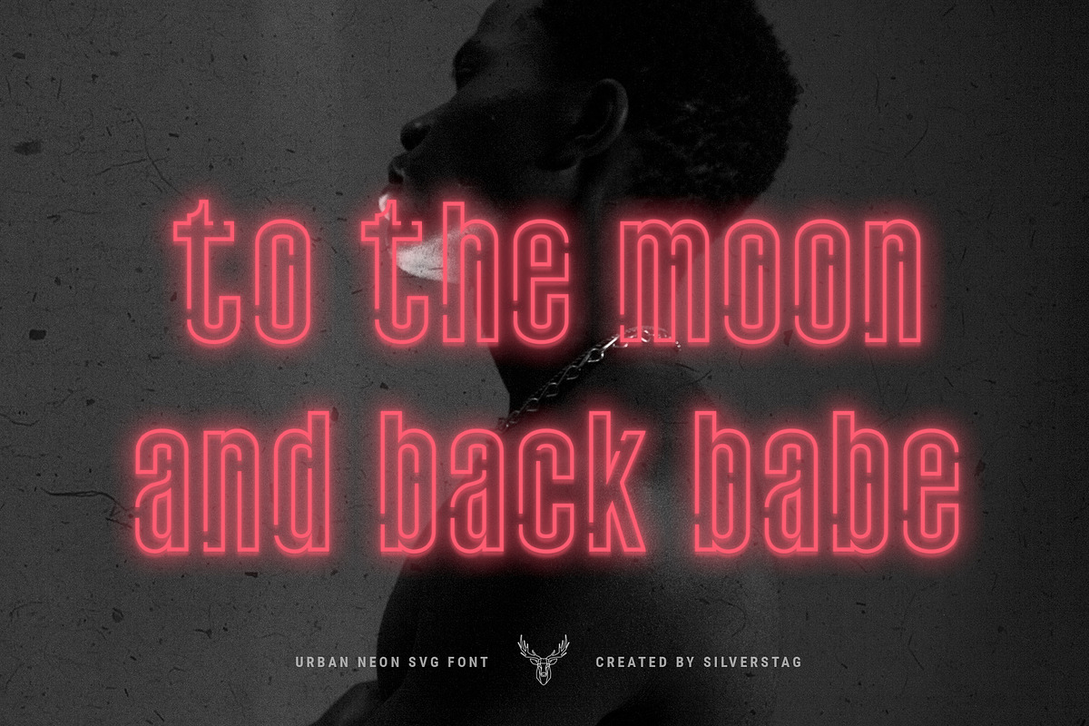 7EVEN SVG - Urban Neon Font Pack preview 7