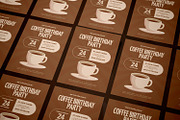 Coffessior Birthday Invitation, an Invitation Template by AQR Studio (Thumbnail 2 of 2)