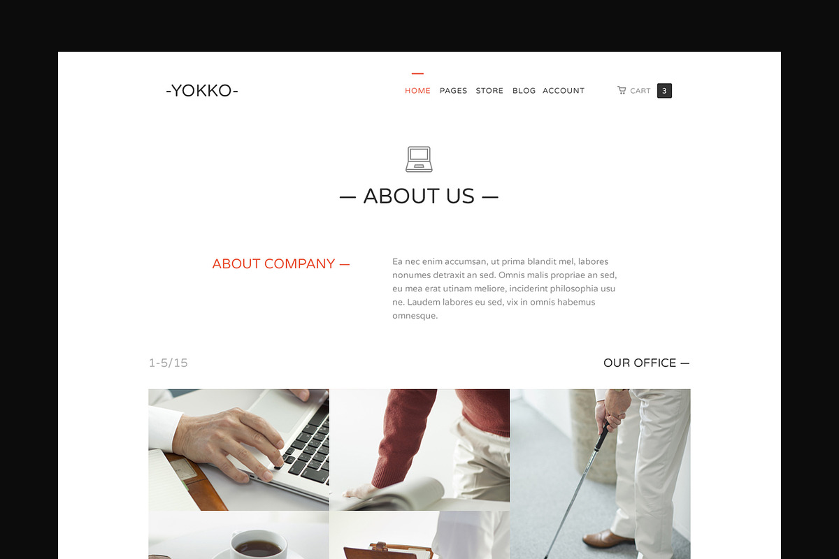 Yokko - Multipurpose PSD Template, a Websites & App Template by aisconverse (Photo 5 of 9)