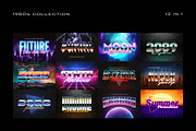 80s Text Effects Collection, a Layer Style Add-On by pixelbuddha.net (Thumbnail 2 of 15)