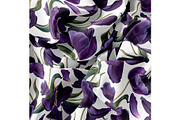 Black Tulips Seamless Pattern, a Pattern Graphic by MarynaPetrovska (Thumbnail 12 of 19)