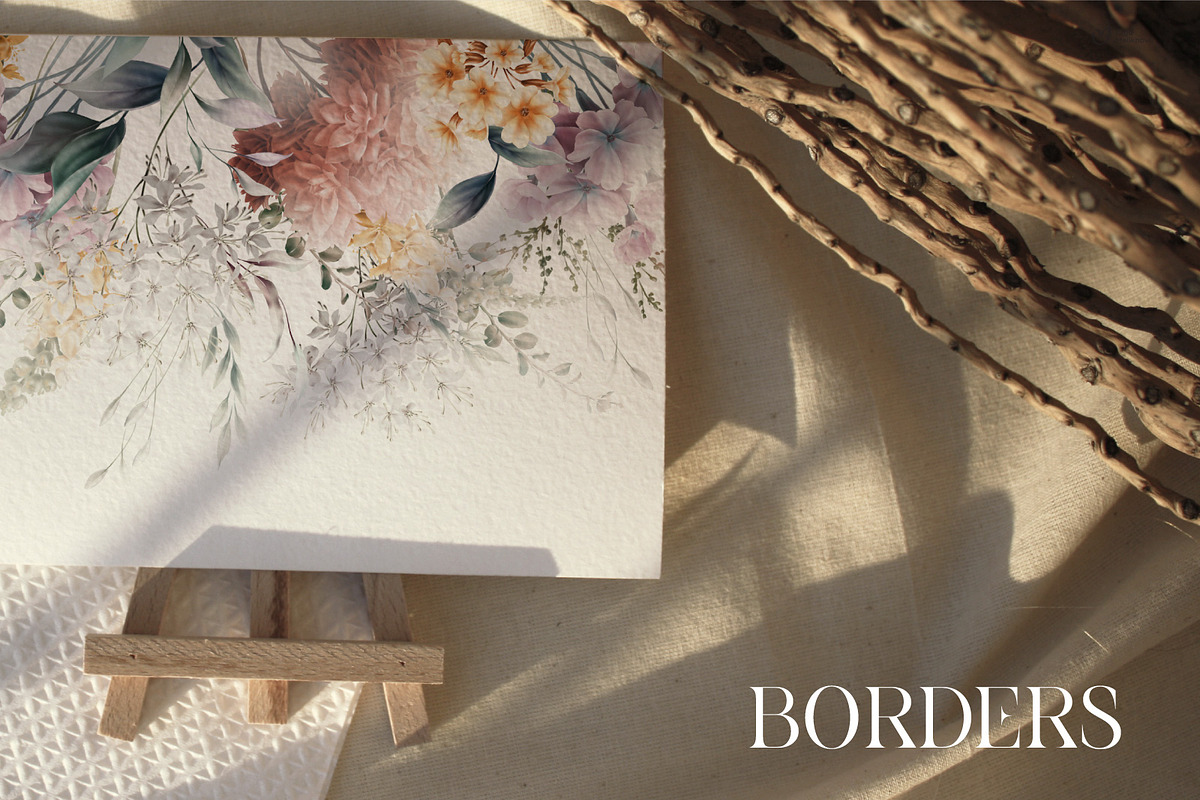 CARAMEL - watercolor flowers, an Illustration by ollalya (Photo 4 of 15)