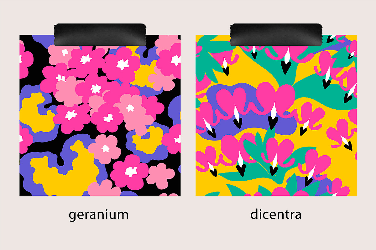 Front garden | patterns pack, a Pattern Graphic by Nastya Tkachova (Photo 4 of 8)