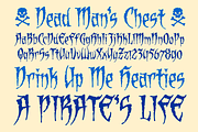 Dead Man's Chest - pirate fonts, a Blackletter Font by Comicraft Fonts (Thumbnail 2 of 5)