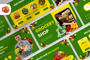 Decorative Grocery Shop PowerPoint, a Presentation Template by Digitcase x Wealthwells (Thumbnail 1 of 4)