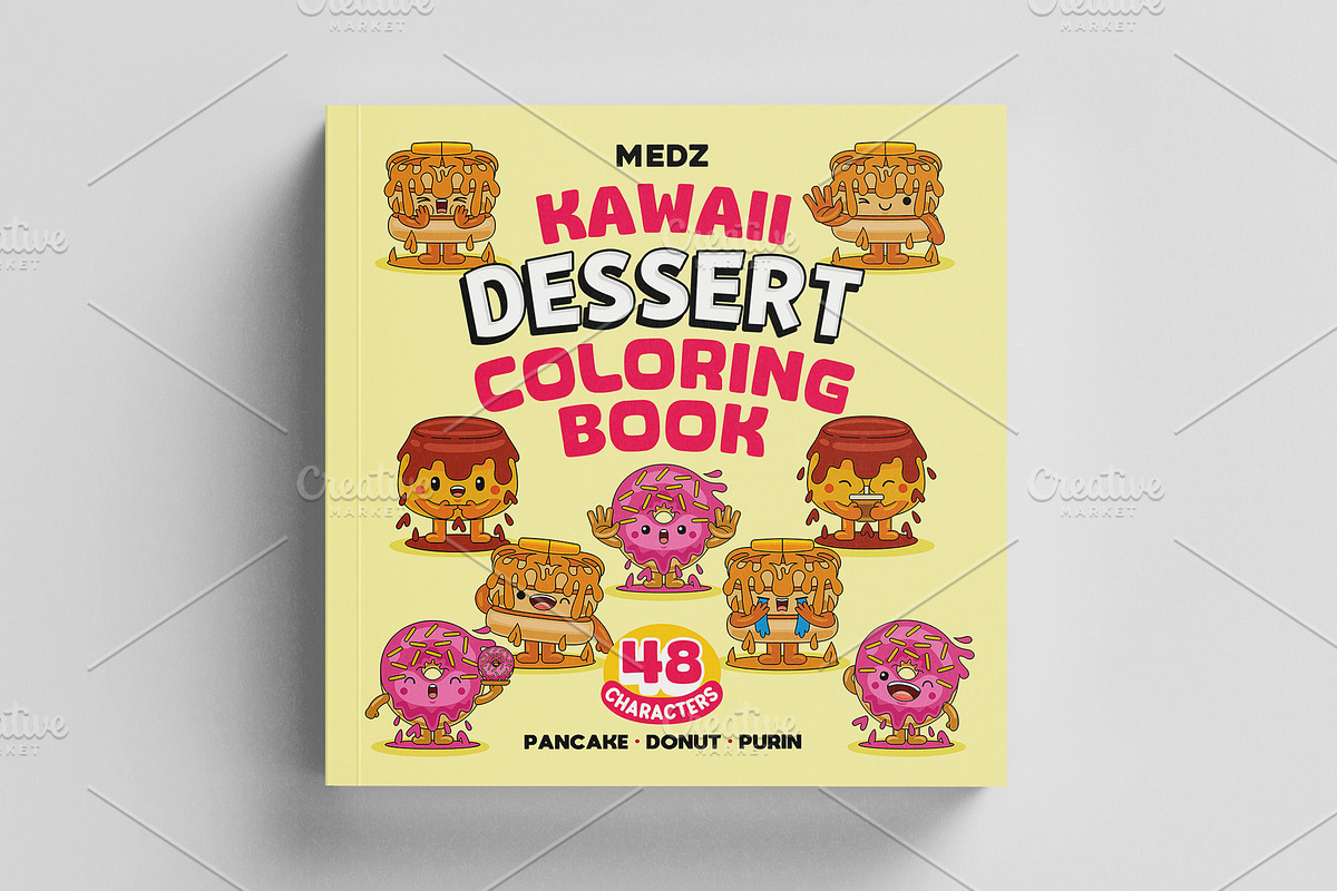 Kawaii Dessert Coloring Book vol 02, an Illustration by MEDZ (Photo 1 of 3)