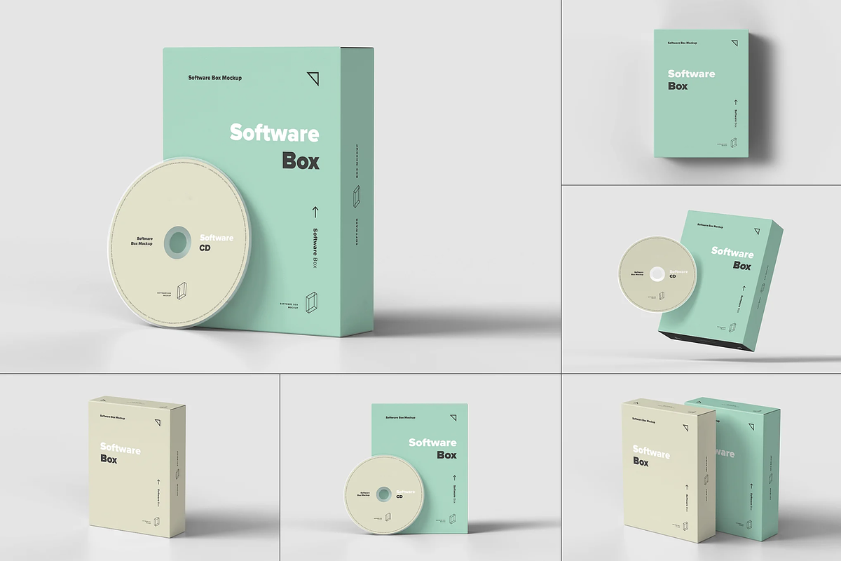 Software Box Mock-up, a Packaging Mockup by BLISS DESIGN (Photo 1 of 5)