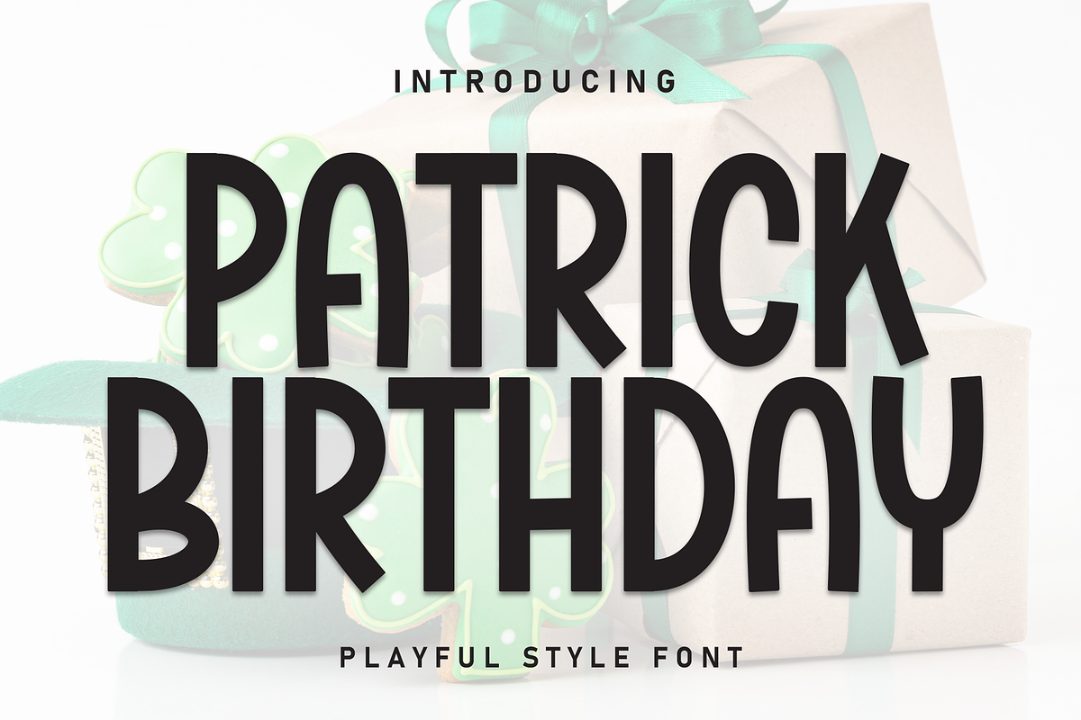 Patrick Birthday | Script Font, a Script Font by Scratchones (Photo 1 of 8)