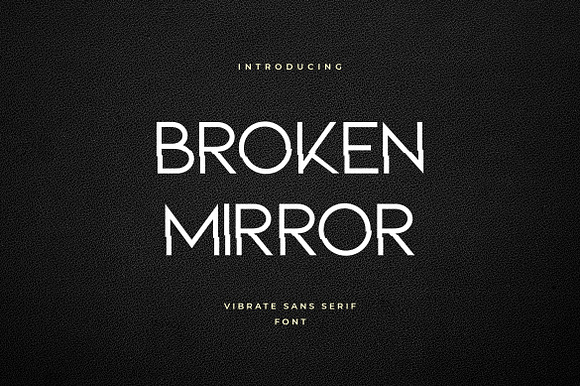 Broken Mirror Sans Serif Font preview 7