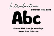 Summer Hole Font, a Slab Serif Font by Wow Magic (Thumbnail 2 of 3)