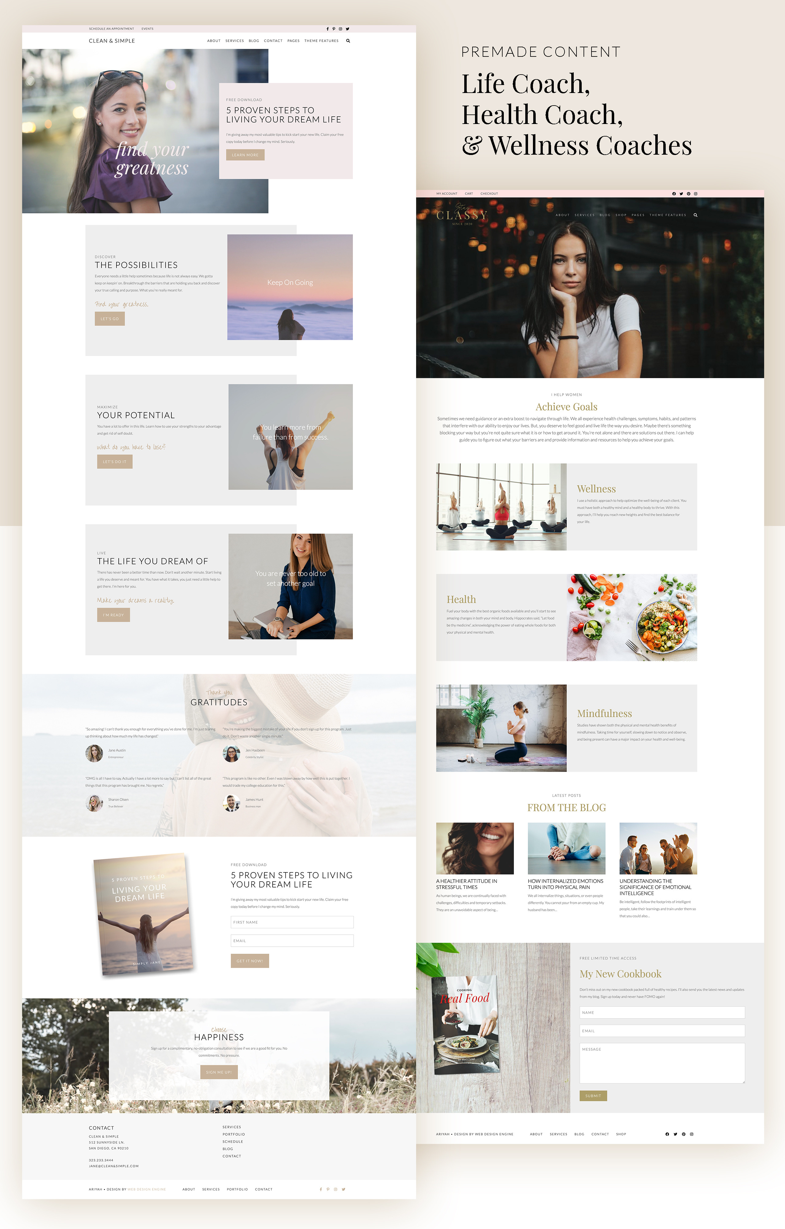 Health & Wellness WordPress Theme, a WordPress Template by Web Design ...