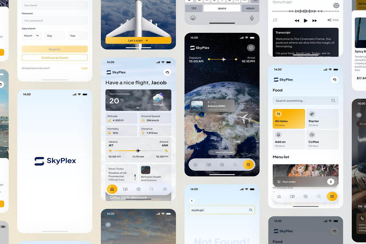 Inflight Entertainment Management, an UI Kit Template by Creative Perspective (Photo 8 of 9)