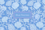 Blue Peonies seamless patterns, a Pattern Graphic by ANAKOTO (Thumbnail 16 of 16)